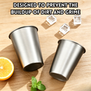 idrop【 350ML – 680ML 】304 Stainless Steel Single Layer Cup Large Capacity Juice Drink Unbreakable Camping Portable Dormitory Use Cawan Keluli Tahan Karat 304 Satu Lapisan 350ML–680ML Kapasiti Besar Minuman Jus Tahan Lasak Berkumur Asrama Perkhemahan (S)