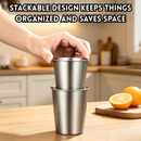 idrop【 350ML – 680ML 】304 Stainless Steel Single Layer Cup Large Capacity Juice Drink Unbreakable Camping Portable Dormitory Use Cawan Keluli Tahan Karat 304 Satu Lapisan 350ML–680ML Kapasiti Besar Minuman Jus Tahan Lasak Berkumur Asrama Perkhemahan (S)