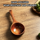 idrop Japanese Style Large Deep Soup Spoon Thickened Wooden Long Handle Ramen Spoon Mukbang Eating Spoon Kitchen Tableware Set Set Sudu Sup Besar Gaya Jepun Dalam Tebal Sudu Kayu Pemegang Panjang Sudu Ramen Sudu Makan Dapur (S)