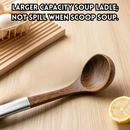 idrop Wood Cooking Utensil Spatula Non Stick Pan Safe Heat Resistant Frying Spatula Rice Spoon Soup Ladle Wooden Kitchen Tool Set Set Spatula Kayu Kayu Hitam Tahan Haba Selamat Untuk Kuali Tidak Lekat Sudip Goreng Sudu Nasi Senduk Sup Peralatan Dapur (S)