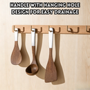 idrop Wood Cooking Utensil Spatula Non Stick Pan Safe Heat Resistant Frying Spatula Rice Spoon Soup Ladle Wooden Kitchen Tool Set Set Spatula Kayu Kayu Hitam Tahan Haba Selamat Untuk Kuali Tidak Lekat Sudip Goreng Sudu Nasi Senduk Sup Peralatan Dapur (S)