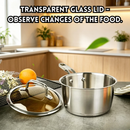 idrop 3PCS 【18CM，20CM，22CM】304 Stainless Steel Cookware Set 18CM Milk Pot 20CM & 24CM Soup Pot Induction Compatible Durable Kitchen Cooking Pot Set, Set Periuk Keluli Tahan Karat 304 3PCS Periuk Susu 18CM , Periuk Sup 20CM & 24CM Sesuai Dapur Induksi (S)