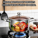 idrop 【18CM/20CM/24CM】 Milk Pot Stainless Steel Single Double Handle Thickened Soup Pot Induction and Gas Compatible Cooking Pot Kitchen Cookware Periuk Susu Keluli Tahan Karat Pemegang Tunggal Periuk Pemegang Dua Tebal Sesuai Dapur Induksi Gas Periuk (S)