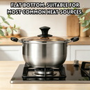 idrop【18CM + 26CM + 34CM】Milk Pot Stainless Steel with Steamer, Double Handle Soup Pot Tall Steamer Pot Cookware Set Periuk Susu Keluli Tahan Karat Pemegang Tunggal Dengan Pengukus Periuk Sup Pemegang Dua Periuk Kukus Bertutup Tinggi Sesuai Dapur (S)
