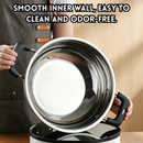 idrop【18CM, 24CM, 28CM】COMBO SET – 304 Stainless Steel Composite Base Cookware Set 18CM Soup Pot 24CM Soup Pot 28CM Hot Pot Durable Kitchen Cooking Set Set Periuk Sup Keluli Tahan Karat 304 Set Tapak Berlapis Periuk Sup dan Periuk Steamboat Dapur (S)