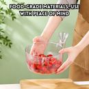 idrop Automatic Fruit Wash & Drain Basket Transparent Snail Design Kitchen Strainer Multi-Function Food Rinse & Drain, Bakul Basuh Buah Automatik Rekaan Siput Lutsinar Penapis Sinki Dapur Penapis & Peniris Makanan Serbaguna Untuk Kegunaan Rumah (S)