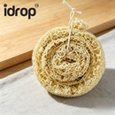 idrop Wood Pulp Dish Cloth Kitchen Cleaning Sponge Non Stick Oil Thickened Dishwashing Cloth Lint Free Scrubber Home Cleaning Set Set Kain Cuci Pinggan Pulpa Kayu Span Pembersih Dapur Tidak Lekat Minyak Tebal Kain Lap Tanpa Bulu (S)