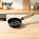 idrop【10CM / 13CM】Cast Iron Mini Frying Pan Deep Egg Pan Thickened Oil Heating Pot Flat Bottom Seasoning Oil Pot Kitchen Cookware Kuali Mini Besi Tuang 10CM / 13CM Kuali Telur Dalam Periuk Panas Minyak Tebal Kuali Tapak Rata Peralatan Dapur Rumah (S)