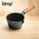 idrop【10CM / 13CM】Cast Iron Mini Frying Pan Deep Egg Pan Thickened Oil Heating Pot Flat Bottom Seasoning Oil Pot Kitchen Cookware Kuali Mini Besi Tuang 10CM / 13CM Kuali Telur Dalam Periuk Panas Minyak Tebal Kuali Tapak Rata Peralatan Dapur Rumah (S)