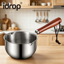 idrop 500ML Oil Pouring Pot Food Grade 304 Stainless Steel Heat Resistant Oil Drizzle Pot Kitchen Oil Dispenser for Pouring Hot Oil, Periuk Minyak 500ML 1PCS Keluli Tahan Karat 304 Gred Makanan Tahan Haba Bekas Tuang Minyak Panas Untuk Kegunaan Dapur (S)