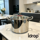 idrop【 24CM–32CM 】304 Stainless Steel Double Handle Hot Pot Thickened Soup Pot High Depth Cooking Pot Induction Gas Kitchen Periuk Steamboat Pemegang Dua 24CM–32CM Periuk Sup Tebal Periuk Dalam Pemegang Dua Sesuai Dapur Induksi Gas Peralatan Dapur (S)