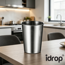 idrop【 350ML – 680ML 】304 Stainless Steel Single Layer Cup Large Capacity Juice Drink Unbreakable Camping Portable Dormitory Use Cawan Keluli Tahan Karat 304 Satu Lapisan 350ML–680ML Kapasiti Besar Minuman Jus Tahan Lasak Berkumur Asrama Perkhemahan (S)