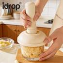 idrop 1 PCS – Glass Garlic Crusher Garlic Masher Baby Food Grinding Bowl Mortar and Pestle Garlic Press Kitchen Tool Set Set Penghancur Bawang Putih Kaca Penumbuk Bawang Putih Mangkuk Pengisar Makanan Bayi Lesung dan Penumbuk Alat Dapur