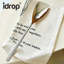 idrop 304 Stainless Steel Serving Spoon Hammered Soup Ladle Slotted Spoon Food Grade Rice Spoon Serving Spoon Short Handle Ladle Kitchen Sudu Hidang Keluli Tahan Karat 304 Senduk Sup Corak Tukul Senduk Bertapis Sudu Nasi Gred Makanan Pemegang Pendek (S)
