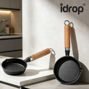 idrop【10CM / 13CM】Cast Iron Mini Frying Pan Deep Egg Pan Thickened Oil Heating Pot Flat Bottom Seasoning Oil Pot Kitchen Cookware Kuali Mini Besi Tuang 10CM / 13CM Kuali Telur Dalam Periuk Panas Minyak Tebal Kuali Tapak Rata Peralatan Dapur Rumah (S)