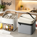 idrop 1 SET – Press Ice Cube Tray Ice Ball Maker Mold Large Capacity Ice Storage Box Food Grade Freezer Ice Cube Mold with Insulated Bag Acuan Ais Tekan 1 Set Pembuat Kiub Ais Kapasiti Besar Simpan Ais Gred Makanan Untuk Peti Sejuk Dengan Beg Penebat