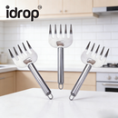 idrop 3 PCS - Stainless Steel Bear Claw Finger Multi-Function Meat Cutter Protector Heat-Resistant Safe Cutting Tool – Essential Finger Protection, Pelindung Jari Bentuk Cakar Beruang Keluli Tahan Karat Dapur Serbaguna Tahan Haba – Perlindungan Jari Wajib