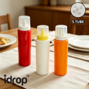 idrop 900ML【3 / 5 Hole】Multipurpose Squeeze Bottle Upside Down Sauce Dispenser Salad Dressing Bottle Jam Cream Condiment Container Botol Picit Serbaguna 900ML 3 / 5 Lubang Botol Sos Boleh Terbalik Botol Dressing Salad Botol Jem Botol Krim Bekas Perasa (S)