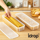 idrop 3 PCS 1.3L Noodle Storage Container Food Grade Plastic Kitchen Organizer Box Spaghetti Pasta Dry Noodle Refrigerator Safe Bekas Penyimpanan Mi 1.3L 3PCS Kotak Simpanan Dapur Plastik Gred Makanan Spaghetti Pasta dan Mi Kering Selamat Untuk Peti Sejuk