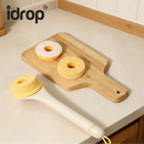 idrop 1 SET Kitchen Cleaning Brush Long Handle Dish Wash Oil Grease Brush with 3 Replacement Brush Heads Household Scrub Pembersih Dapur 1SET Berus Basuh Pinggan Bertangkai Panjang Penanggal Minyak dan Kotoran Dengan 3 Kepala Gantian Untuk Kegunaan Rumah