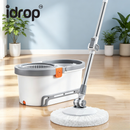idrop 1 PCS Hands Free Spin Mop Set Self Cleaning Bucket Mop with Water Filtration & Drying Function One Bucket Floor Cleaning Mop Putar Tanpa Tangan 1PCS Dengan Baldi Pembersihan Diri Fungsi Penapisan Air dan Pengeringan Untuk Membersihkan Lantai Rumah