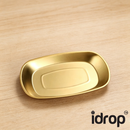 idrop 304 Stainless Steel Plate Bowl Deep Oval Serving Tray BBQ Flat Bottom Snack Dessert Dish Gold Serving Tray Pinggan Keluli Tahan Karat 304 Satu Lapisan Pinggan Bujur Dalam Pinggan Snek Pencuci Mulut Dulang Hidangan Warna Emas Peralatan (S)