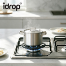 idrop 1 PCS 13CM Stainless Steel Mini Milk Pot Small Soup Pot with Lid & Double Handles Mini Cooking Storage Pot Household Periuk Susu Mini Keluli Tahan Karat 13CM 1PCS Kecil Dengan Penutup & Dua Pemegang Sesuai Untuk Seorang