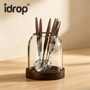 idrop 1 SET 304 Stainless Steel Fruit Retro Fruit Skewer Luxury Glass Storage Jar Set with 3 Coffee Spoons & 3 Dessert Forks Garfu Buah Keluli Tahan Karat 304 Gaya Retro Set Cucuk Buah Dengan Balang Simpanan Kaca Mewah 3 Sudu Kopi & 3 Garfu Pencuci Mulut