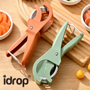 idrop Meatball Fish Tofu Fruit Slicer Cutter Banana Sausage Lemon Slicing Tool Kitchen Food Cutter Mesin Penghiris Bebola Ikan Tauhu Buah Pisang Sosej Lemon Alat Pemotong Makanan Dapur (S)