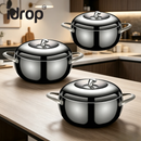 idrop [ 16CM – 24CM ] SUS304 Stainless Steel Apple Pot Thickened Soup Pot Non Stick Porridge Cooking Steaming Stew Induction Compatible Cookware Periuk Apple Keluli Tahan Karat 16CM–24CM SUS304 Sup Tebal Bubur Kukus Rebus  (S)