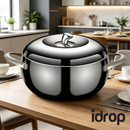 idrop [ 16CM – 24CM ] SUS304 Stainless Steel Apple Pot Thickened Soup Pot Non Stick Porridge Cooking Steaming Stew Induction Compatible Cookware Periuk Apple Keluli Tahan Karat 16CM–24CM SUS304 Sup Tebal Bubur Kukus Rebus  (S)