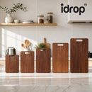 idrop【 25CM - 42.5CM 】– Wooden Cutting Board Double Sided Thickened Anti Mold Antibacterial Chopping Board Kitchen Fruit Meat Cutting Board Set Set Papan Pemotong Kayu Dua Sisi Tebal Anti Kulat Antibakteria Papan Potong Dapur Buah dan Daging (S)