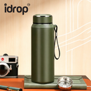 idrop 770ML – Vacuum Insulated Flask 316 Stainless Steel Large Capacity Water Bottle Portable Business Outdoor Tumbler Set Set Botol Air Termos Vakum 316 Keluli Tahan Karat Kapasiti Besar Mudah Alih Untuk Kegunaan Perniagaan dan Luar Rumah (S)