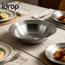 idrop 【20CM / 23CM】Stainless Steel Salad Bowl Crayfish Bowl Pasta Bowl Ramen Bowl Soup Serving Bowl Kitchen Tableware Mangkuk Salad Keluli Tahan Karat 20 / 23CM Mangkuk Udang Kara Mangkuk Pasta Mangkuk Ramen Mangkuk Sup Hidangan Peralatan Dapur Rumah (S)