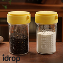 idrop 2 PCS - Flour Dispenser with Sifter Portable Flour Storage Container Baking Powder Shaker Starch Storage Box Multi-Function Baking Tool, Bekas Tepung Dengan Penapis Dispenser Tepung Mudah Alih Bekas Penyimpanan Tepung dan Kanji Serbaguna