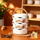 idrop Capybara 304 Stainless Steel Thermos Set Office Cup 2 Compartment Lunch Box 2 Layer Food Container 3 Layer Bento Box Set Set Set Termos Capybara 304 Keluli Tahan Karat Cawan Pejabat Bekas Makan 2 Ruang Bekas Makanan 2/3Tingkat Kotak Bento (S)