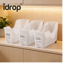 idrop 3 PCS – Kitchen Storage Box Multi Purpose Lid Rack Seasoning Organizer Plastic Kitchen Storage Rack Cabinet Organizer Set Set Kotak Penyimpanan Dapur Rak Penutup Serbaguna Rak Perasa Rak Penyimpanan Plastik Rak Kabinet