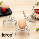 idrop Mini 304 Stainless Steel Steaming Rack Steamer Stand Food Steaming Tray Pot Rice Cooker Support Rack Kitchen Tool Set Set Rak Kukus Mini Keluli Tahan Karat 304 Rak Pengukus Makanan Sokongan Periuk dan Periuk Nasi Peralatan Dapur (S)