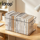 idrop 2 PCS 29CM Desktop Storage Box Transparent Acrylic Organizer Book & Stationery Student Organizer Office Document File Basket Container Kotak Penyimpanan Meja Bekas Simpan Buku & Alat Tulis Akrilik Lutsinar Untuk Meja Pelajar Rak Fail Dokumen Pejabat