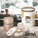 idrop 【400ML + 600ML 】304 Stainless Steel Bekas Bento Makanan , Bekas Makanan Keluli Tahan Karat , Stainless Steel Lunch Box Set Portable Lunch Container With Insulated Bag