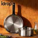 idrop 4 PCS – Stainless Steel Baby Food Pot Detachable Handle Multi Purpose Steamer and Cooking Pot Single Serving Noodle Pot Periuk Makanan Bayi Keluli Tahan Karat Tanpa Salutan Pemegang Boleh Tanggal Periuk Kukus dan Masak Serbaguna Periuk