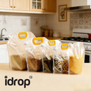 idrop 25 PCS – Food Grade Rice Storage Container Moisture Proof Insect Resistant Grain and Bean Storage Organizer Kitchen Storage Set Set Bekas Simpanan Beras Gred Makanan Kalis Lembapan dan Serangga Bekas Simpan Bijirin dan Kacang Dapur