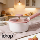 idrop 1 PCS 20CM – Milk Pot Titanium Ceramic Non Stick Pot Baby Steam and Cook Small Soup Pot Instant Noodle Kitchen Cookware Periuk Susu Makanan Bayi Titanium Seramik Tidak Lekat Kukus dan Masak Bayi Periuk Sup Kecil Periuk Mi Segera Rumah