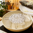 idrop 1 PCS – 304 Stainless Steel Expandable Steamer Rack Foldable Multi Purpose High Leg Steam Stand Water Bath Cooking Rack Set Set Rak Kukus Boleh Laras Keluli Tahan Karat 304 Rak Kukus Lipat Serbaguna Berkaki Tinggi Sesuai Untuk Masakan Rendaman Air