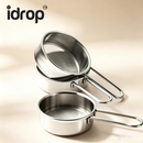 idrop 3 PCS – 304 Stainless Steel Powder Sifter Flour Sieve Baking Mesh Strainer Sugar Powder Shaker Cocoa Powder Filter Tool Penapis Serbuk Keluli Tahan Karat 304 Penapis Tepung Jaring Ayak Gula Serbuk Alat Baking Untuk Menapis Serbuk Koko dan Tepung