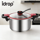 idrop [ 5L / 7L ] Micro Pressure Pot Stainless Steel Soup Pot Multi Function Stew Cooking Pot Large Capacity Induction Gas Stove Periuk Tekanan Mikro 5L Keluli Tahan Karat Periuk Sup Periuk Rebus Kapasiti Besar Sesuai Dapur Induksi dan Dapur Gas (P)
