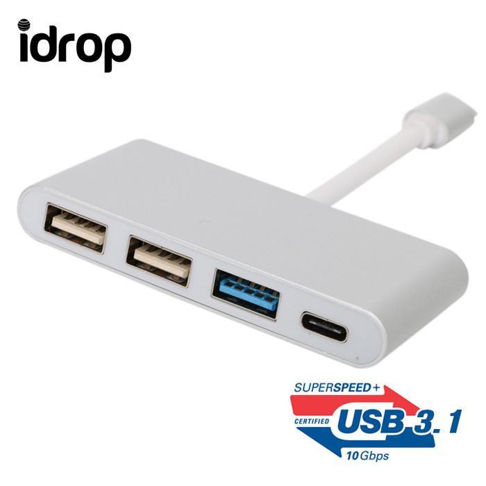 idrop New USB 3.1-C Multiport Adapter 10Gbps for Apple/Gagabyte/Nokia/Dell/Microsoft/Lenovo