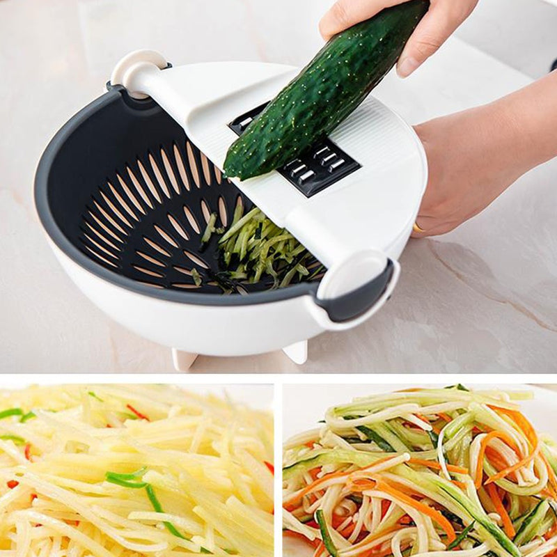idrop Multifunction Kitchen Wash Rinse Bowl Wet Basket with Slicer & Grater Feature