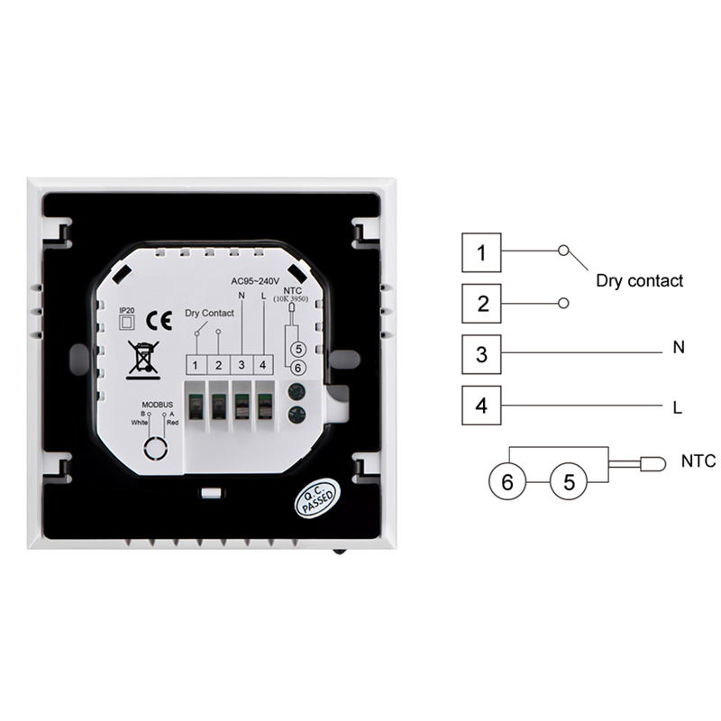 idrop Weekly Programmable Boiler Temperature Controller Heating System (BHT-1000-GC)