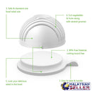 idrop QINGFENG - Fast and Easy Salad Maker Cutter Strainer Bowl
